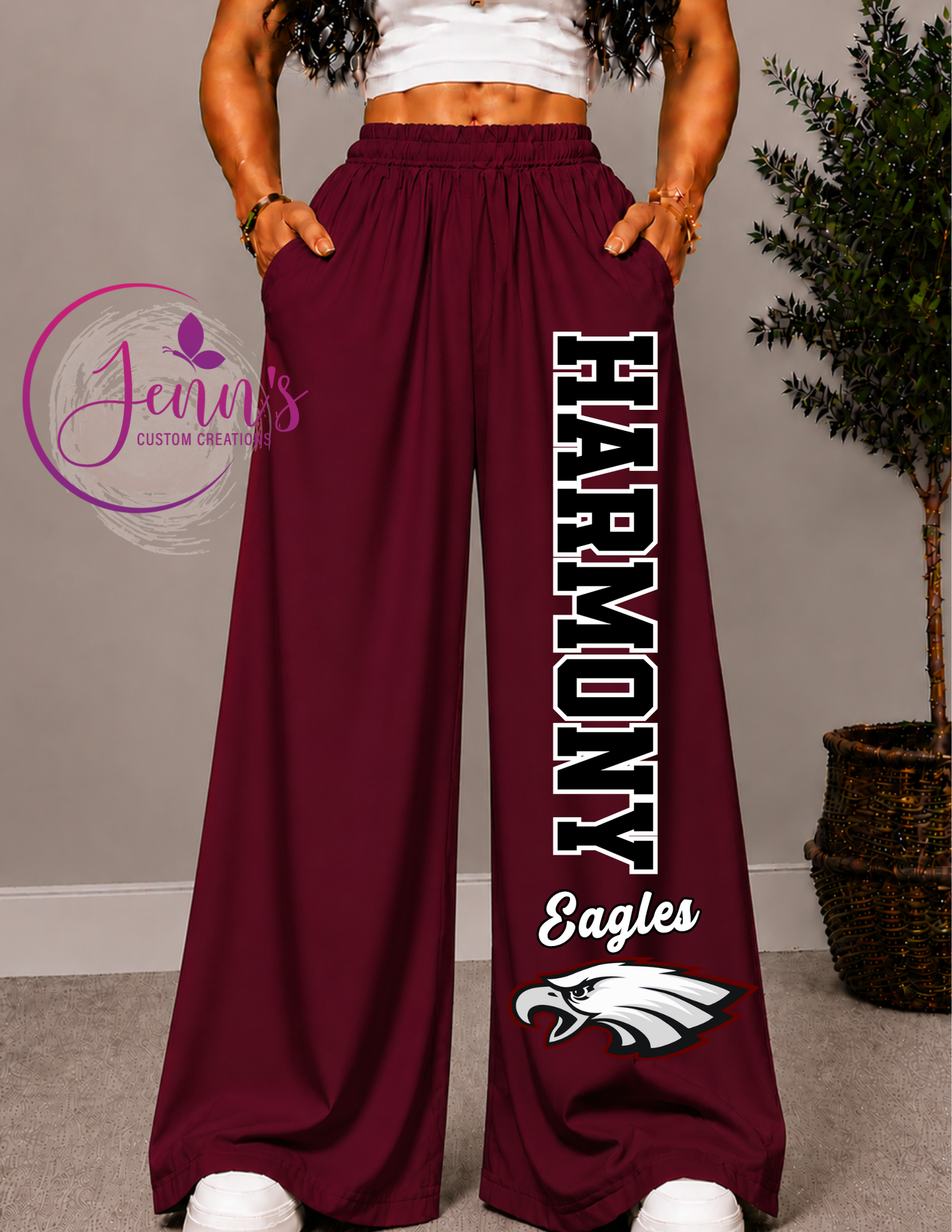 HARMONY WIDE LEG PANTS -1