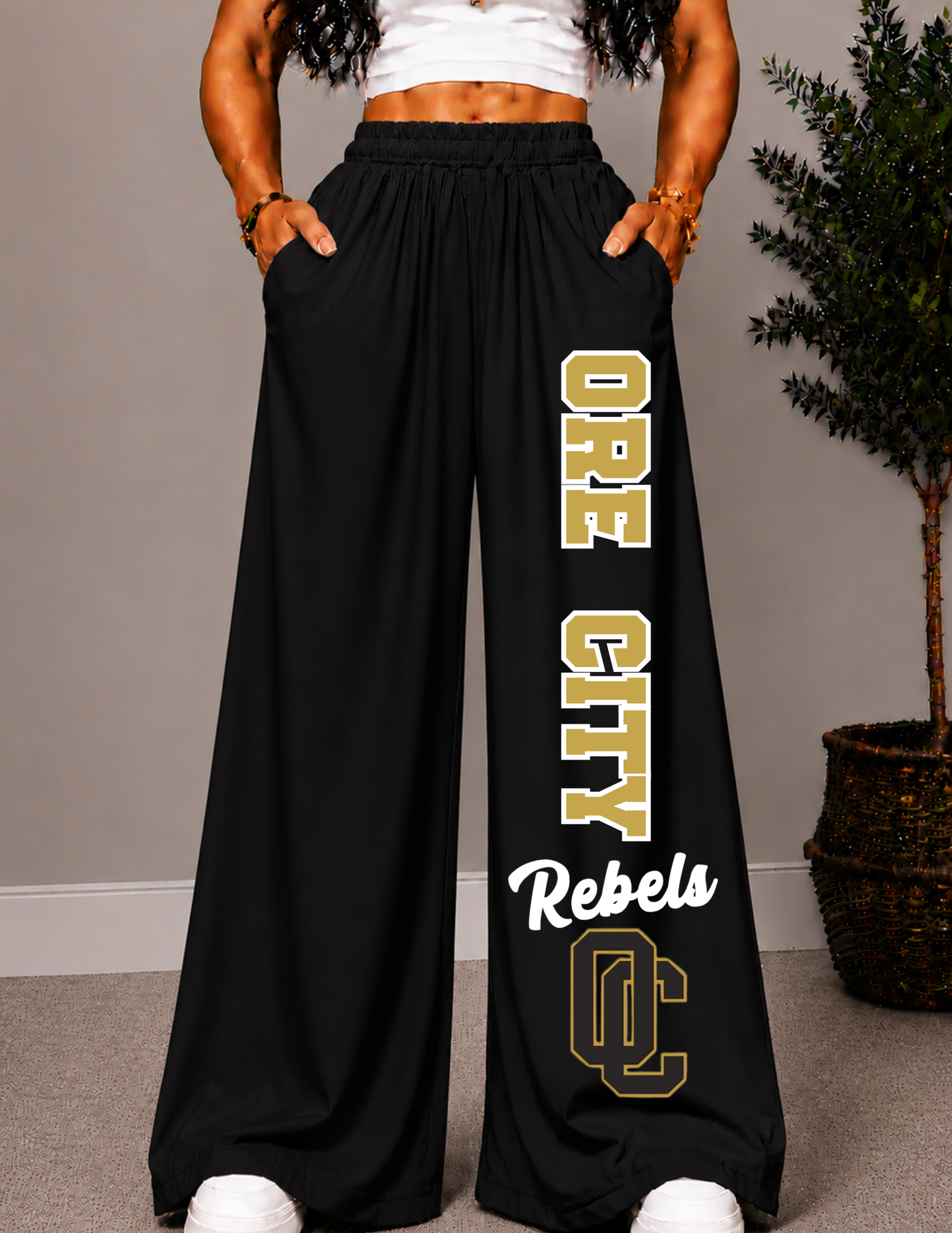 ORE CITY WIDE LEG PANTS -1