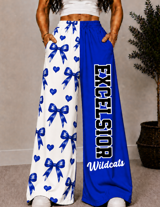 EXCELSIOR CHECKERED WIDE LEG PANTS -3B