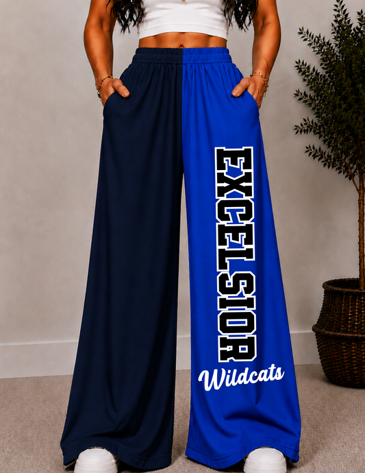 EXCELSIOR CHECKERED WIDE LEG PANTS -2