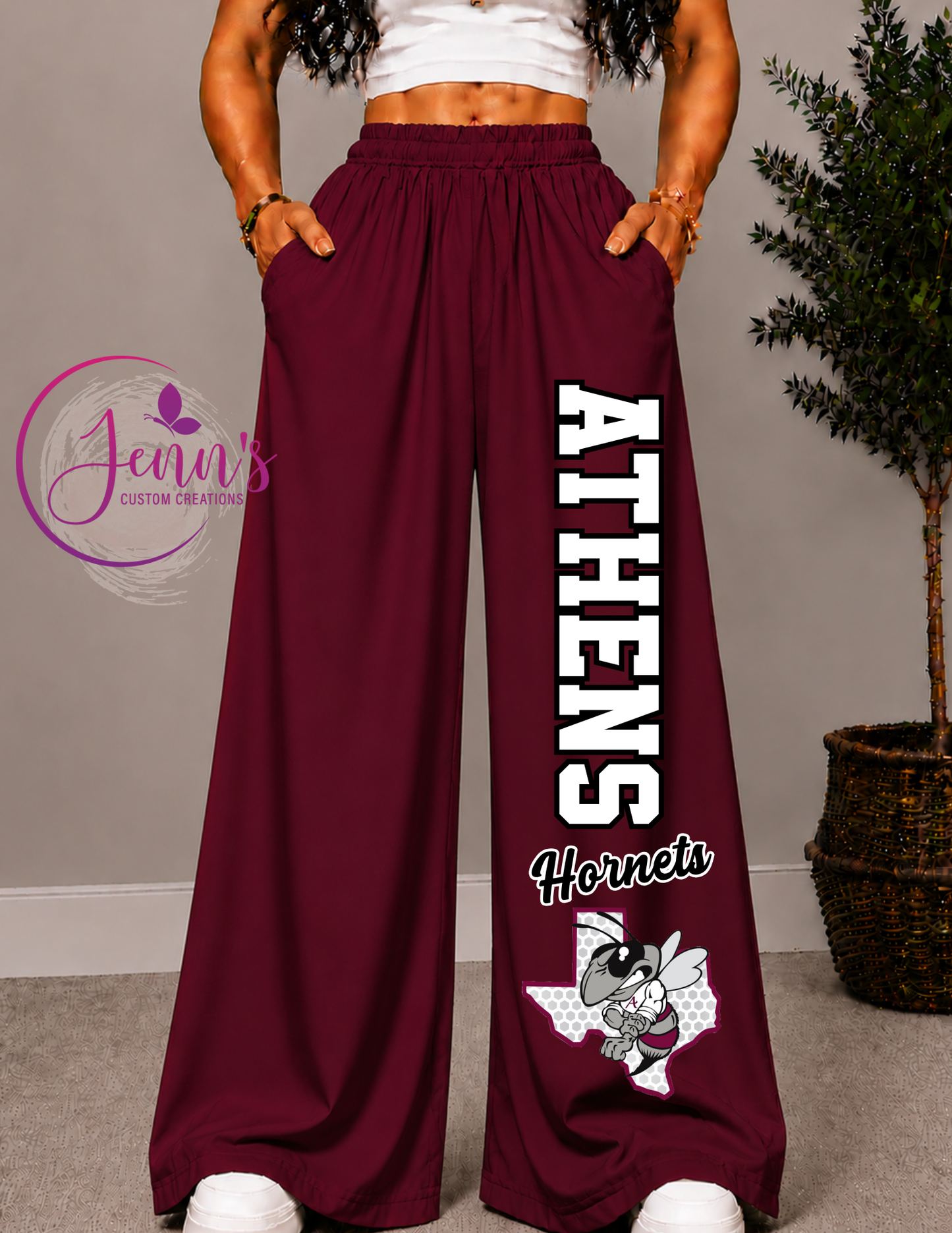 ATHENS WIDE LEG PANTS -1