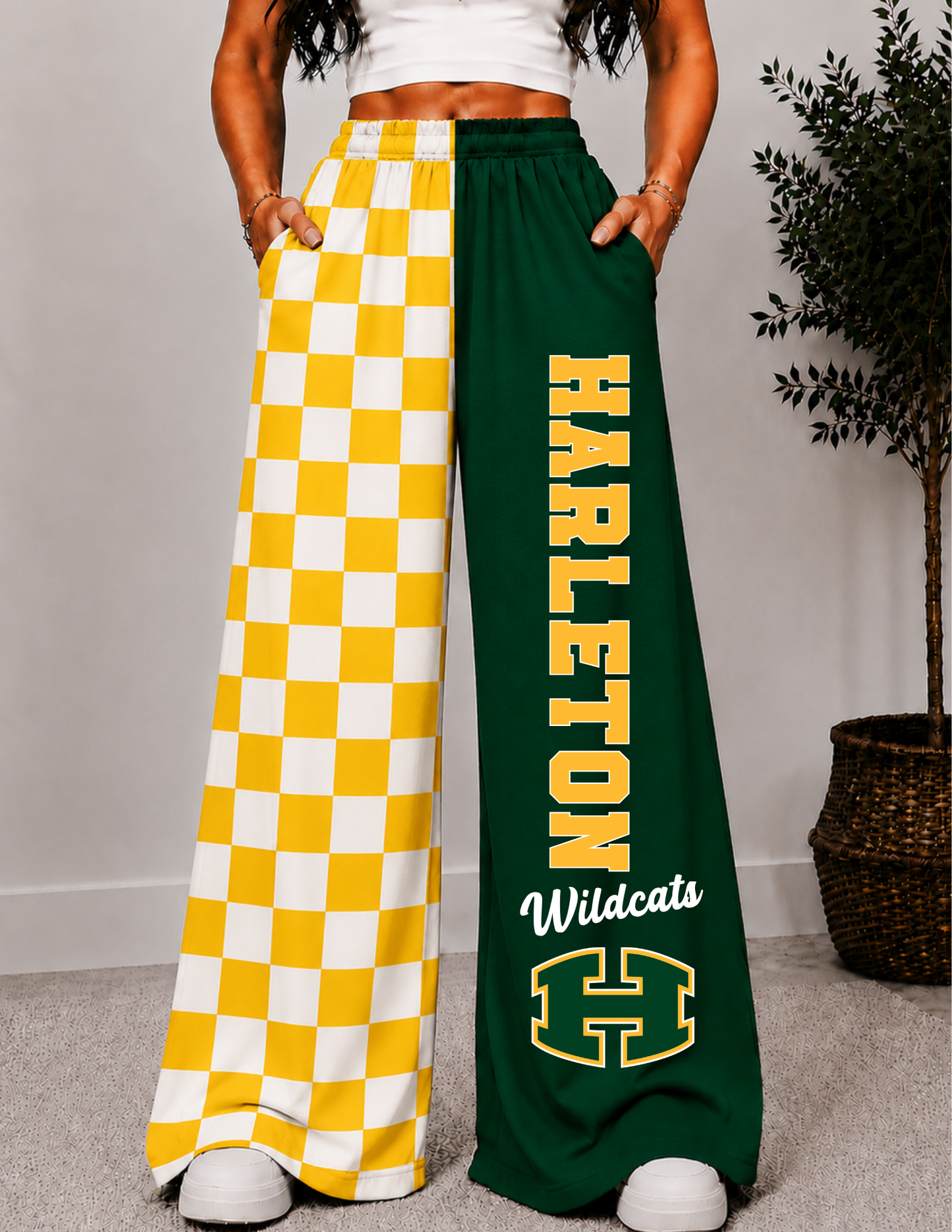HARLETON WIDE LEG PANTS -4