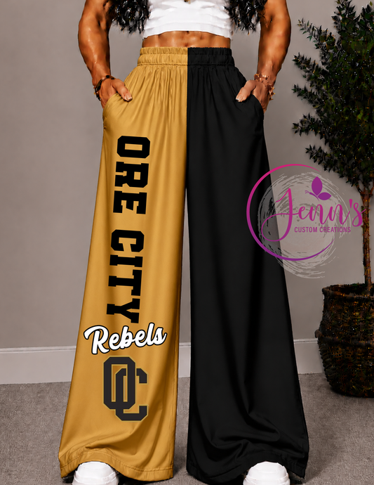 ORE CITY WIDE LEG PANTS -2