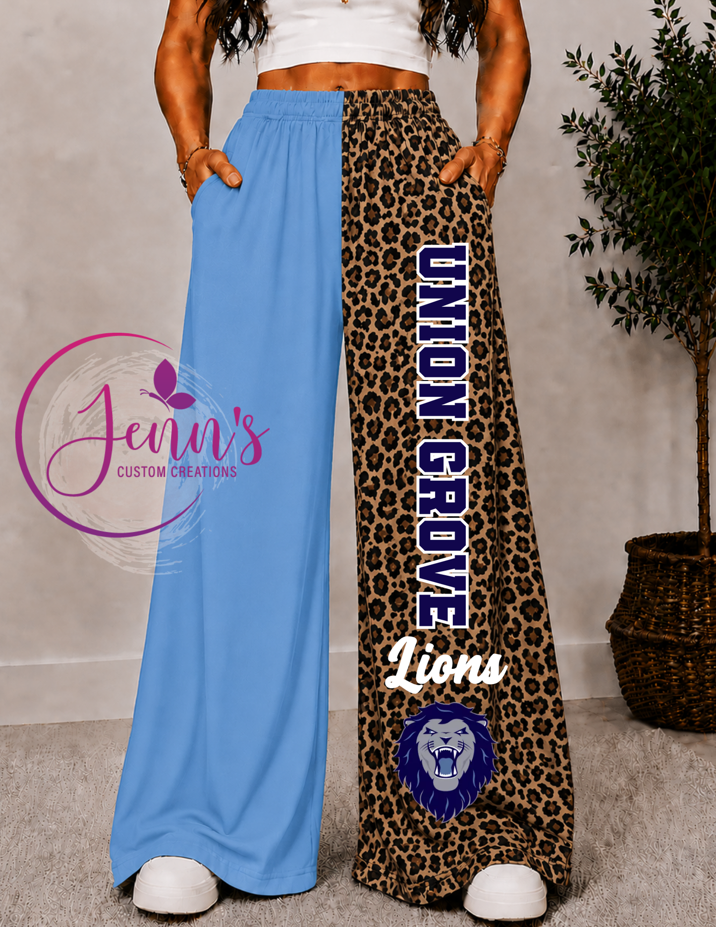 UNION GROVE  WIDE LEG PANTS -3