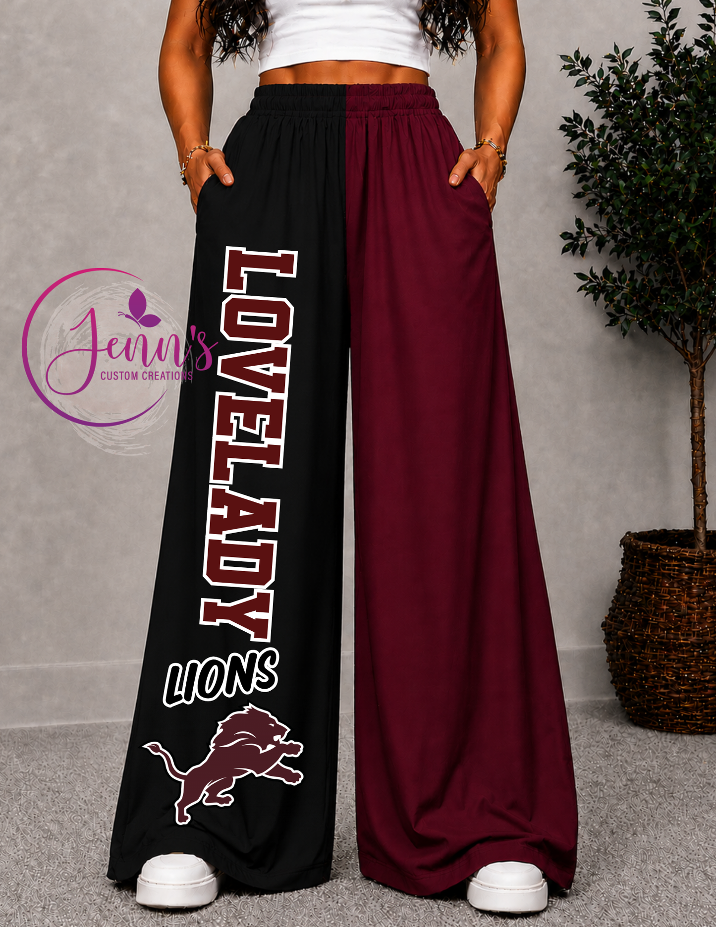 LOVELADY WIDE LEG PANTS -2