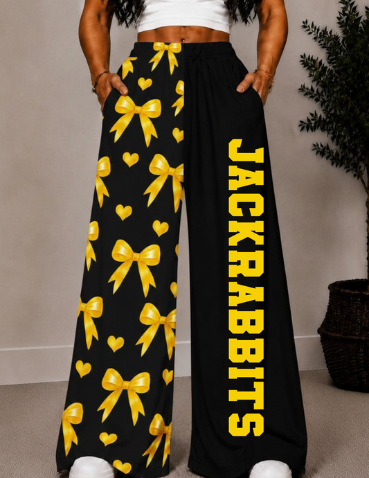FORNEY CHECKERED WIDE LEG PANTS -3B