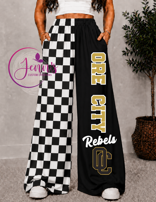 ORE CITY WIDE LEG PANTS -4