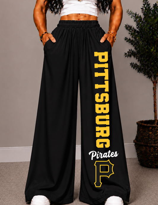 PITTSBURG WIDE LEG PANTS -1