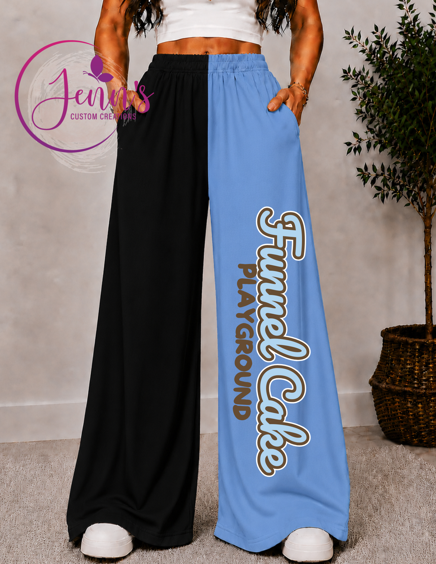 FUNNEL CAKE PLAYGROUND   WIDE LEG PANTS -2