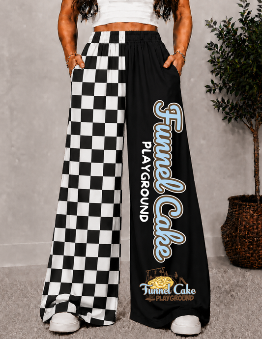 FUNNEL CAKE PLAYGROUND WIDE LEG PANTS -4
