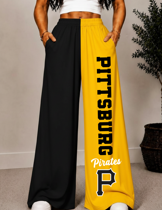 PITTSBURG WIDE LEG PANTS -2
