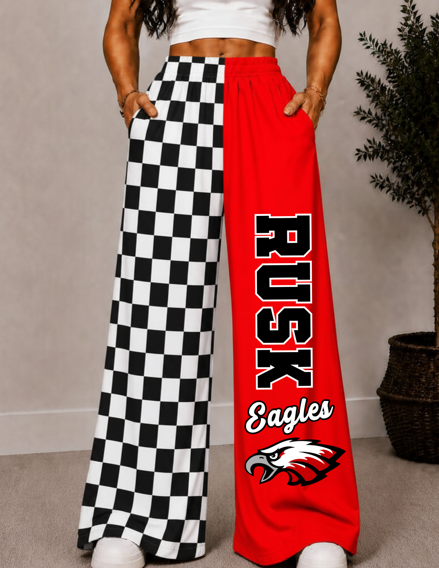 RUSK EAGLES WIDE LEG PANTS -4