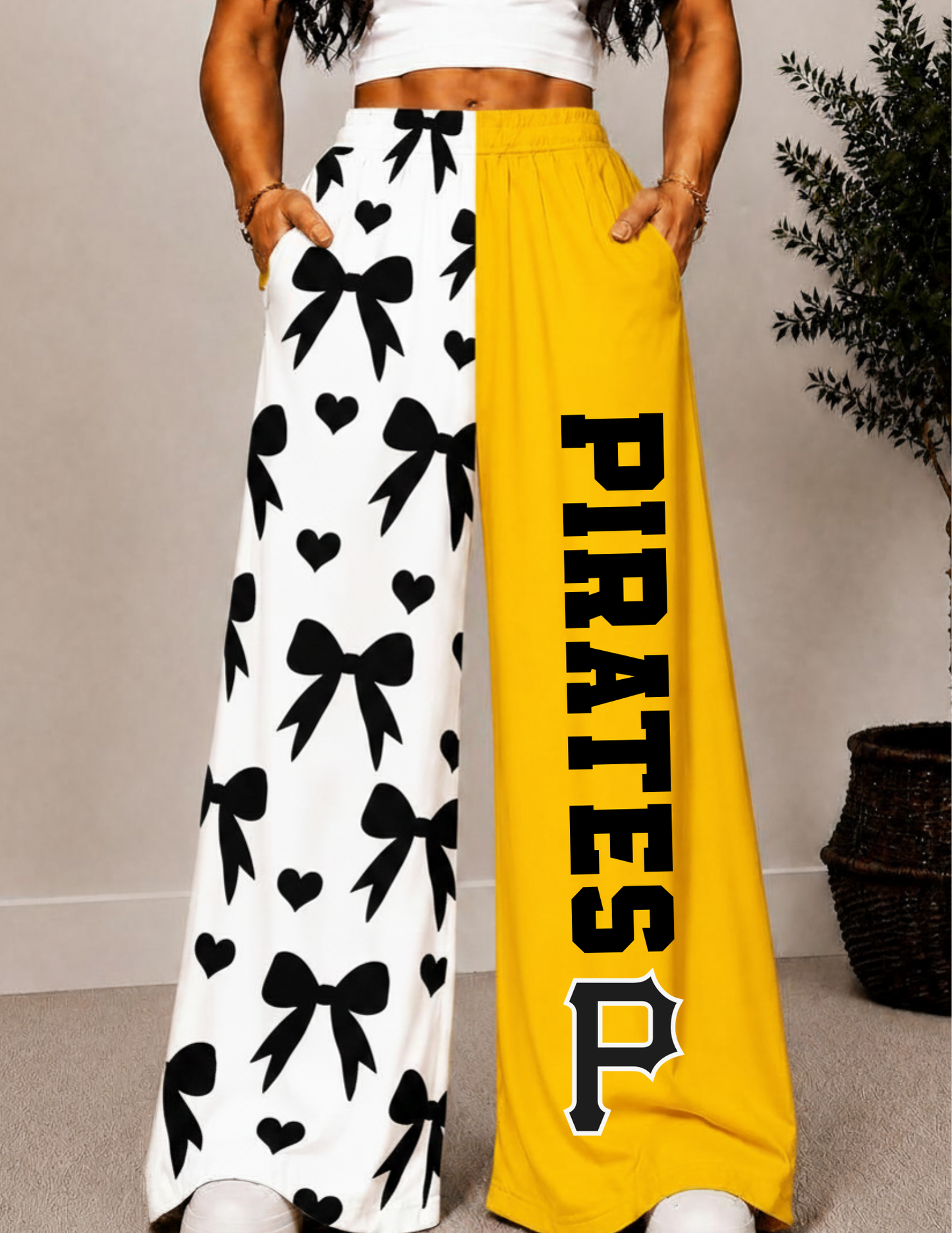 PITTSBURG WIDE LEG PANTS -3B