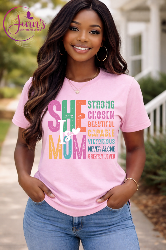She Is Mom- pink