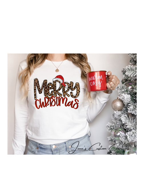 Merry Christmas leopard