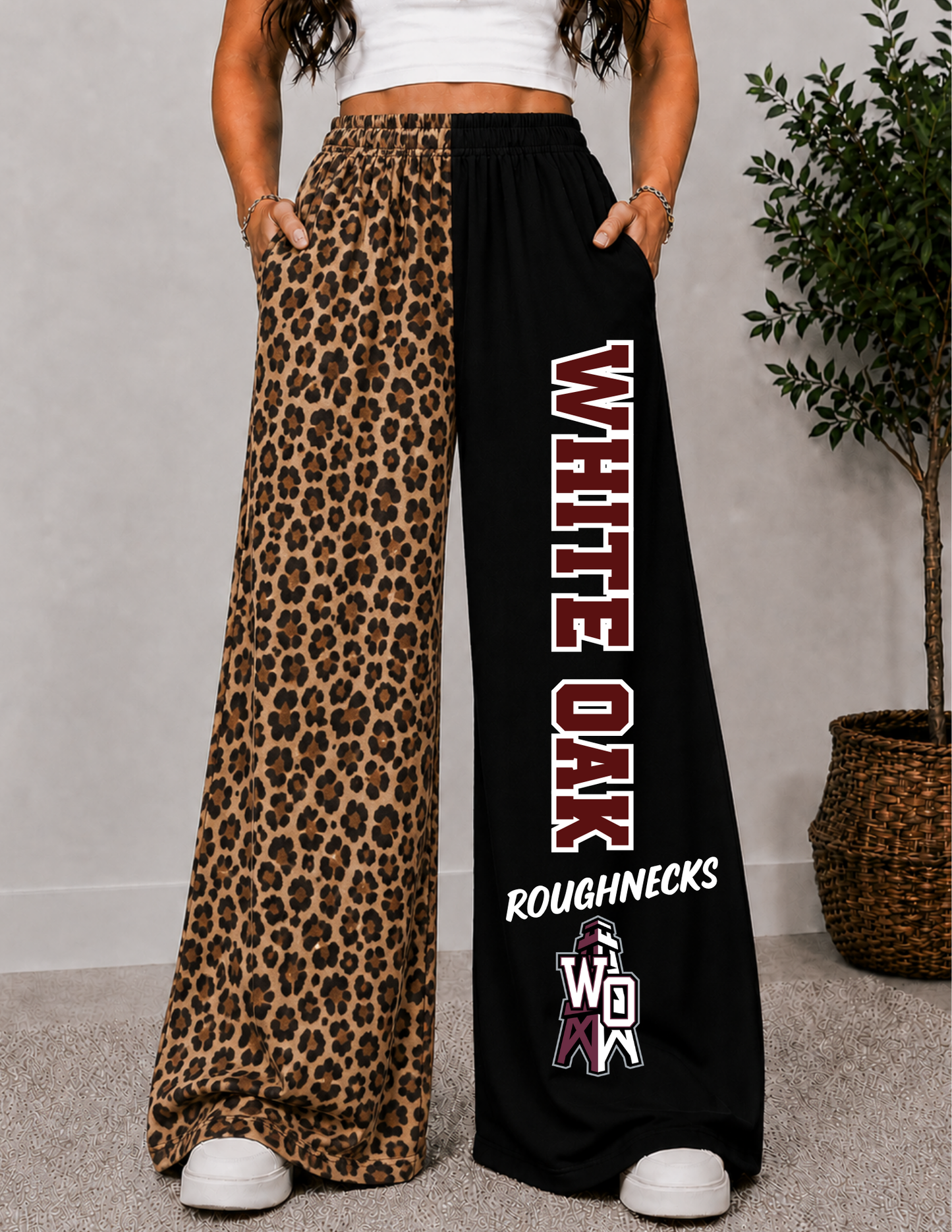 WHITE OAK WIDE LEG PANTS -3L