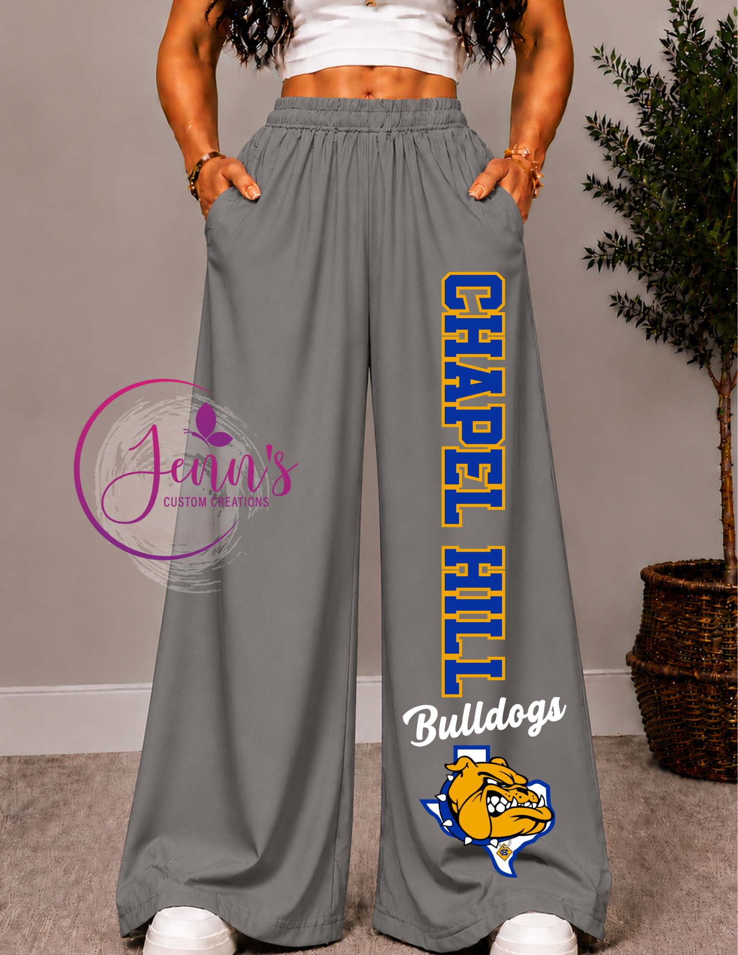 CHAPEL HILL WIDE LEG PANTS -GREY1