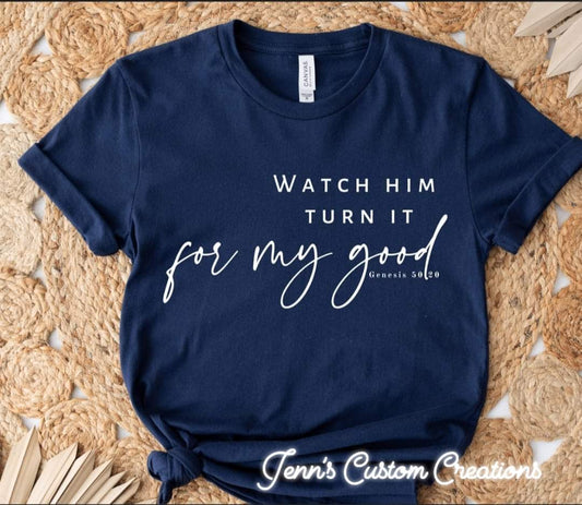 Watch him turn it